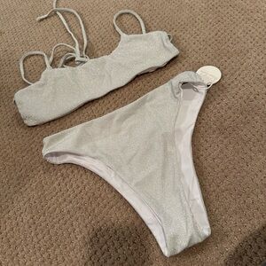 Wavebabe Pearl White Shimmer Bikini